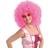 Bristol Mega Afro Wig - Pink