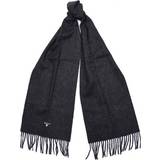 Wool Scarfs Men's Clothing Barbour Plain Lambswool Scarf - Charcoal/Grey