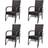 vidaXL 274351 4-pack Garden Dining Chair
