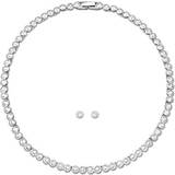 Jewellery Sets Swarovski Tennis Set Necklace - Silver/Transparent