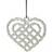 Rosendahl Braided Christmas Heart 10.8cm Christmas tree ornament