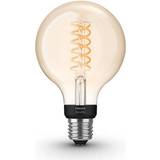 Philips hue white bulb e27 Light Bulbs Philips Hue White Filament 9.5cm LED Lamps 7W E27