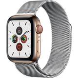 ESIM Smartwatches Apple Watch Series 5 Cellular 44mm Stainless Steel Case with Milanese Loop