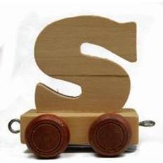 Bino Toy Vehicles Bino Wooden Train Letter S