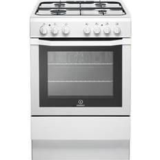 Indesit 60cm - Gas Ovens Gas Cookers Indesit I6GG1W White, Brown