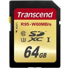 64 GB - SDXC Memory Cards Transcend SDXC UHS-I U3 95/60MB/s 64GB