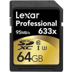 64 GB - SDXC Memory Cards Lexar Media SDXC Professional UHS-I U3 95MB/s 64GB (633x)