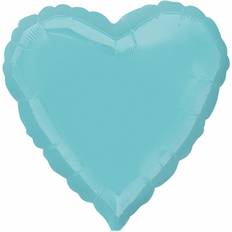 Amscan Foil Ballon Robin Egg Decorator Heart Standard XL Blue