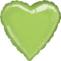 Amscan Foil Ballon Heart Standard Green 10-pack
