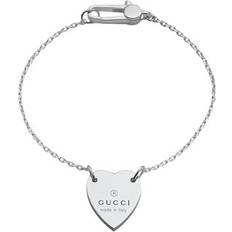 Gucci Trademark Heart Bracelet - Silver