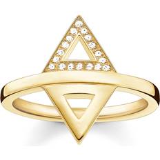 Thomas Sabo Double Triangle Ring - Gold/Diamond