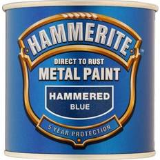 Hammerite Blue Paint Hammerite Direct to Rust Hammered Effect Metal Paint Blue 0.75L