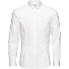 Jack & Jones Tops Jack & Jones Casual Slim Fit Long Sleeved Shirt - White/White