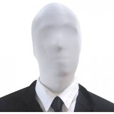White Morph Masks Fancy Dress Morphsuit Slenderman Morphmask
