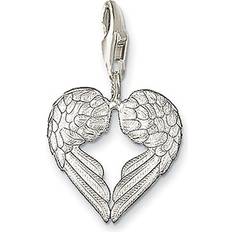 Nickel Free Charms & Pendants Thomas Sabo Charm Club Winged Heart Charm Pendant - Silver