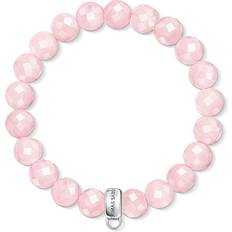 Pink Bracelets Thomas Sabo Charm Club Bracelet - Silver/Quartz