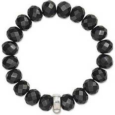 Obsidian Jewellery Thomas Sabo Charm Club Bracelet - Silver/Black