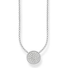 Thomas Sabo Sparkling Circles Necklace - Silver/White