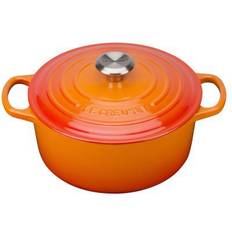 Handle Cookware Le Creuset Volcanic Signature Cast Iron Round with lid 4.2 L 24 cm
