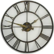 Transparent Clocks Roger Lascelles Outdoor/Indoor with Metal Case Wall Clock 50cm