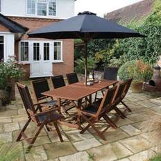 Patio Dining Sets Rowlinson Bali Patio Dining Set, 1 Table incl. 8 Chairs