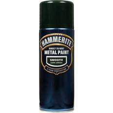 Hammerite Green Paint Hammerite Direct to Rust Smooth Effect Metal Paint Green 0.4L