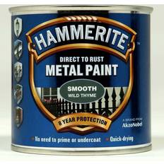 Hammerite Grey Paint Hammerite Direct to Rust Smooth Effect Metal Paint Grey 0.25L