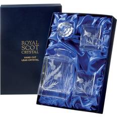 Royal Scot Crystal Flower of Scotland Wine Carafe 0.75L