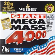 Isolate Gainers Weider Mega Mass 4000 Vanilla 7kg
