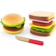 Viga Role Playing Toys Viga Playing Food Hamburger & Sandwich 50810