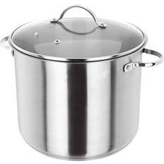 Silver Stockpots Judge Stainless Steel with lid 10 L 26 cm