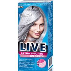 Women Semi-Permanent Hair Dyes Schwarzkopf Live Color XXL Ultra Brights #098 Steel Silver
