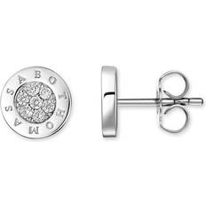 Thomas Sabo Classic Pave Earrings - Silver/White