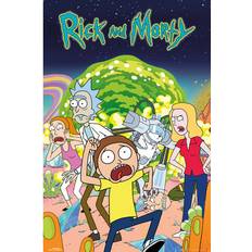 Posters Kid's Room EuroPosters Rick & Morty Group Poster V33233 24x36"