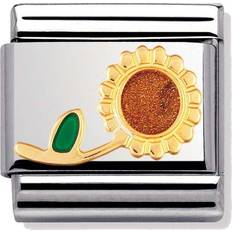 Nomination Composable Classic Link Sunflower Charm - Gold/Silver/Green/Brown