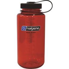 Red Serving Nalgene Everyday Wide Mouth Water Bottle 1L