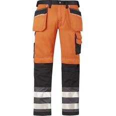 Dirt Repellent Work Clothes Snickers Workwear 3233 High-Vis Holster Pocket Trouser