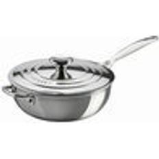 Hanging loops Saute Pans Le Creuset Signature Stainless Steel Non Stick with lid 3.3 L 24 cm