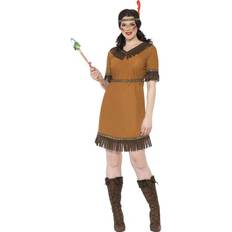 Brown Fancy Dresses Smiffys Native American Inspired Maiden Costume Brown