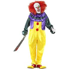 Clown Fancy Dresses Fancy Dress Smiffys Classic Horror Clown Costume