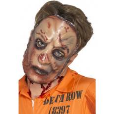 Brown Facemasks Fancy Dress Smiffys Zombie Flesh Mask