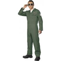 Uniforms & Professions Fancy Dresses Smiffys Aviator Costume Green