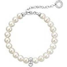 Pearl - Women Bracelets Thomas Sabo Charm Bracelet - Silver/Pearls