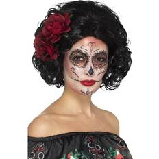 Smiffys Deluxe Day of the Dead Doll Wig