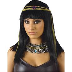 Red Long Wigs Fun World Cleopatra Wig