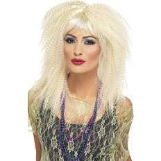 Wigs Fancy Dress Smiffys 80's Crimp Wig Blonde