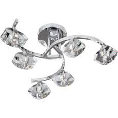 Searchlight Electric Sculptured Ice Ceiling Flush Light 56cm