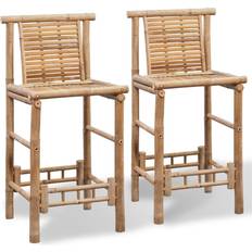 Bamboo Chairs vidaXL 242494 2-pack Bar Stool 102cm