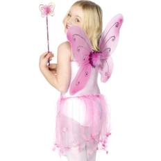 Smiffys Butterfly Wings & Wand Pink