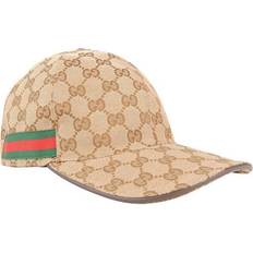 Gucci Women Caps Gucci Original GG Canvas Baseball Hat - Beige/Ebony